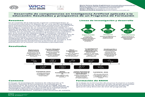 Desarrollo de Competencias en Inteligencia Artificial aplicada a la Educación